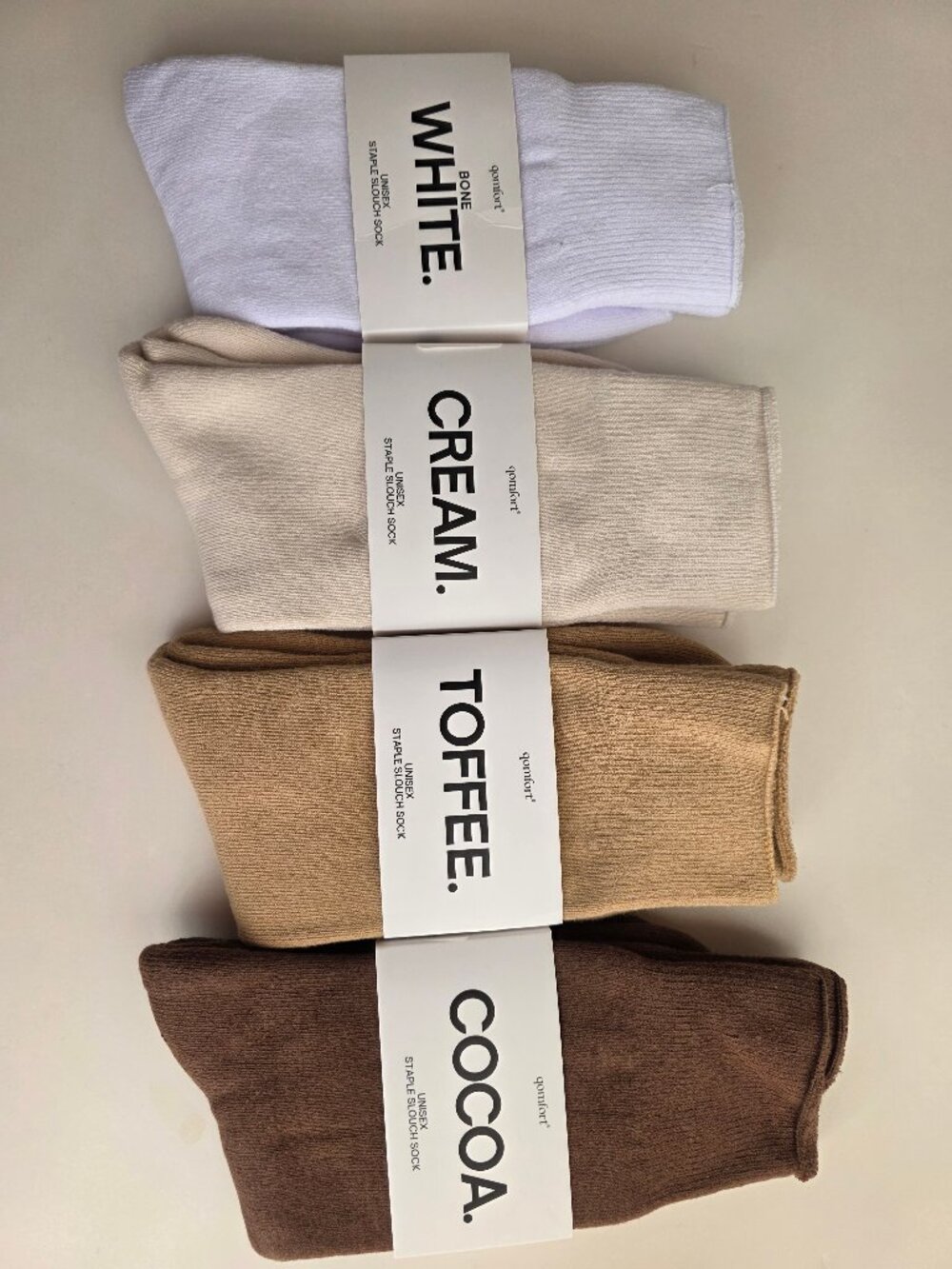 Bundle Qomfort Unisex Staple Slouch Socks | Great with clogs, sneakers & boots